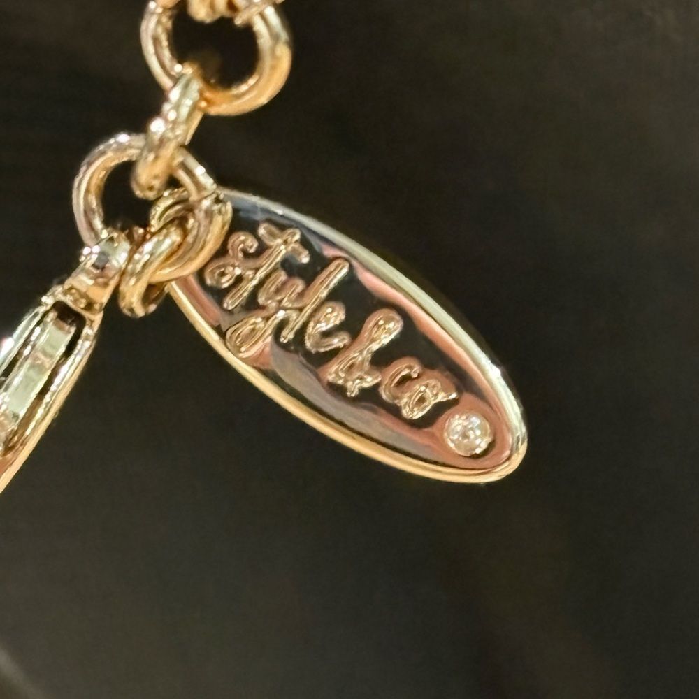 Style & Co. Gold Multi-Layer Gold Tone Necklace with Beads - Picture 5 of 11